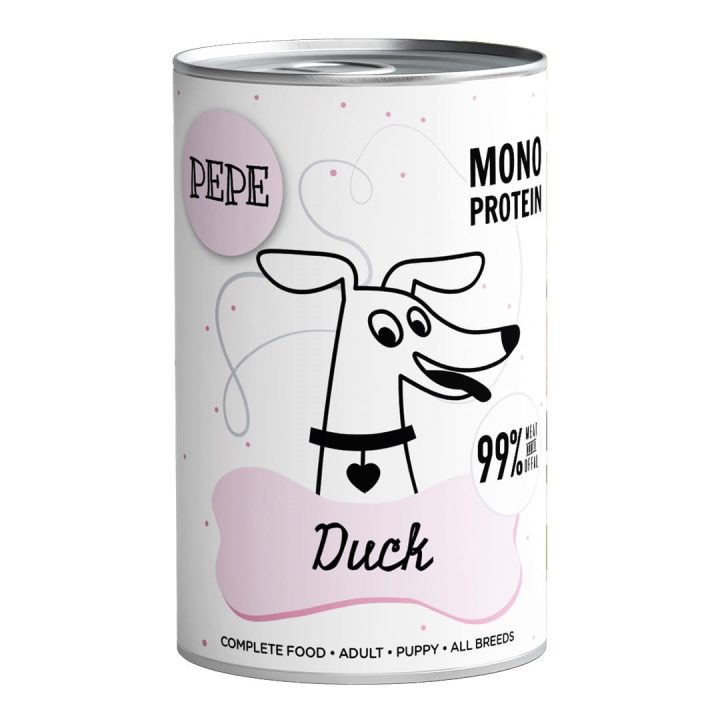 PAKA ZWIERZAKA Pepe Duck Mono - wet dog food - 400g