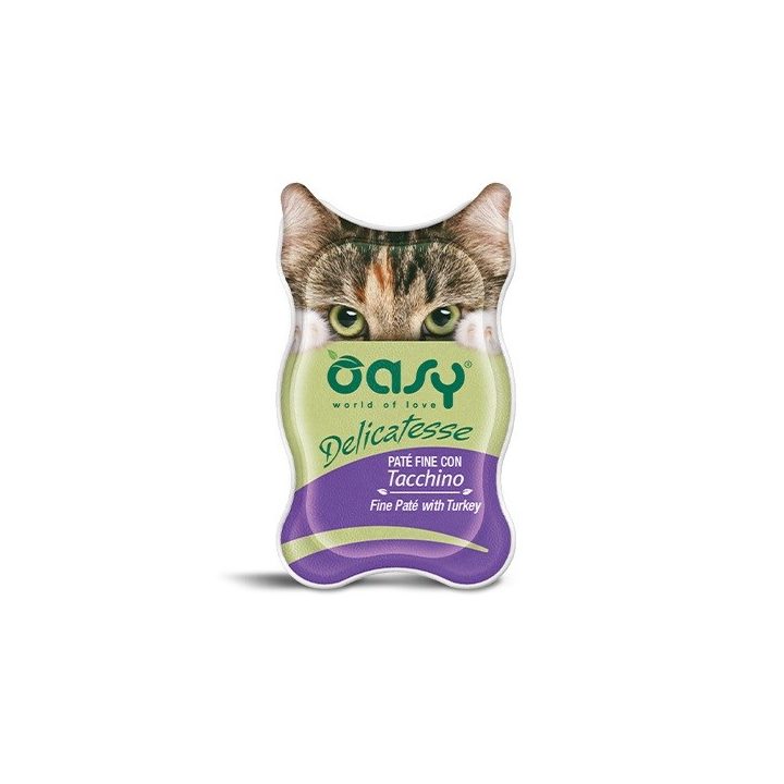 OASY Delicatesse Fine paté with Turkey - wet cat food - 85g