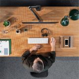 ONKRON G90-B Swivel and tilt desk mount for 13‘-34’ monitors max. 10 kg with rotation black