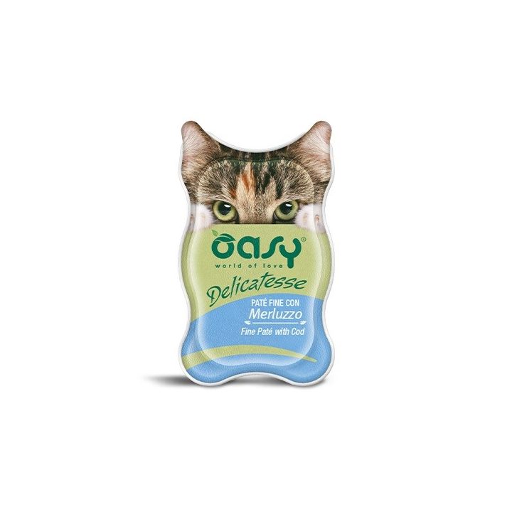 OASY Delicatesse Fine paté with Cod - wet cat food - 85g