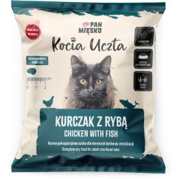 PAN MIĘSKO Kocia Uczta Chicken with fish - dry cat food - 50g