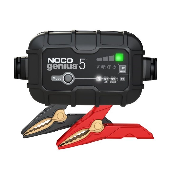 NOCO GENIUS5 5A Battery charger for 6V/12V batteries with maintenance and desulphurisation function