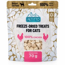 PETITTO Freeze-dried chicken treats Mono - cat treats - 70g