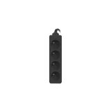 Lanberg PS0-04E-0150-BK prolunga 1.5 m 4 AC presa(e) Interno Nero