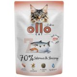 OLLO Cat No. 7 Salmon and shrimp - wet cat food - 85g