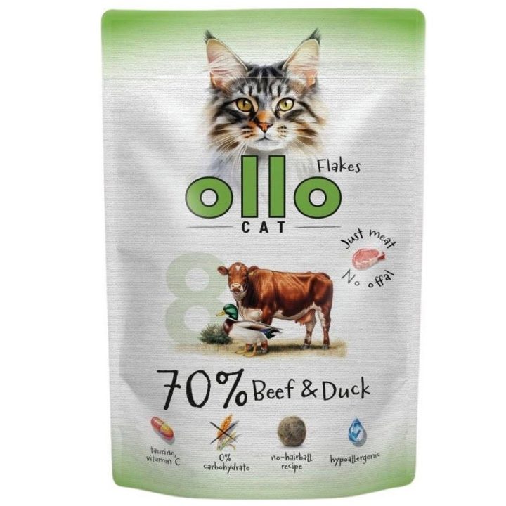 OLLO Cat No. 8 Beef and duck - wet cat food - 85g