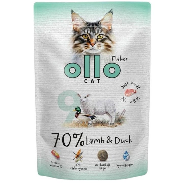 OLLO Cat No. 9 Lamb and duck - wet cat food - 85g