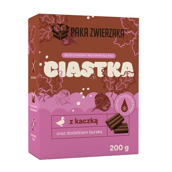 PAKA ZWIERZAKA Duck with beetroot – dog treat – 200g