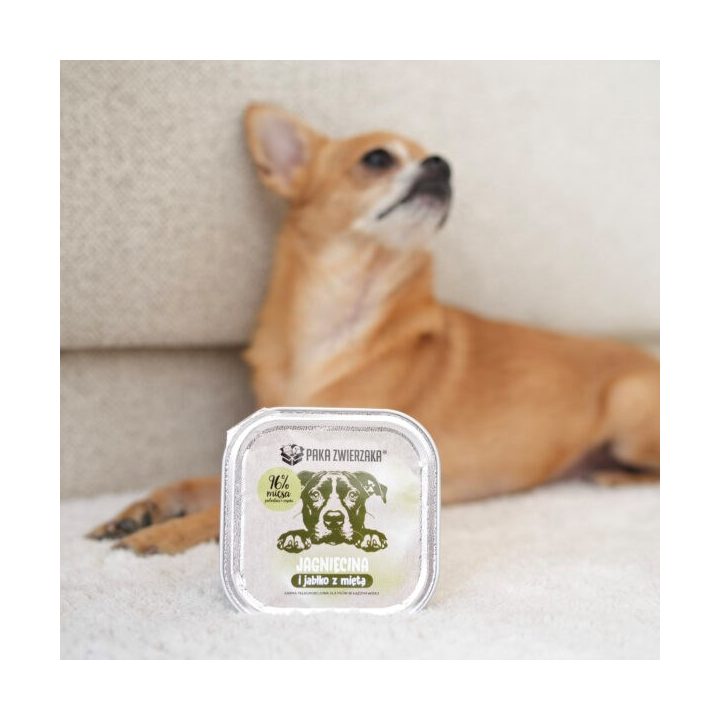 PAKA ZWIERZAKA Lamb and apple with mint Mono - wet dog food - 150g