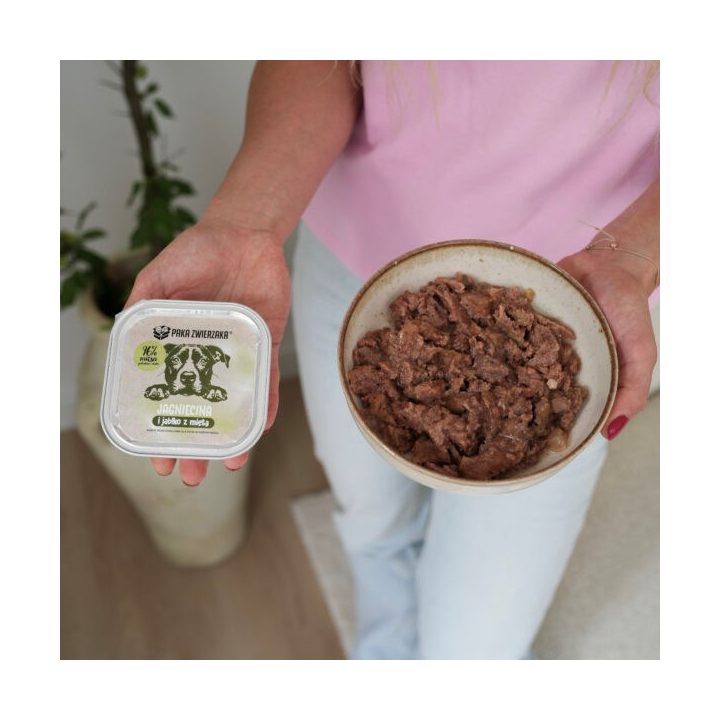 PAKA ZWIERZAKA Lamb and apple with mint Mono - wet dog food - 150g