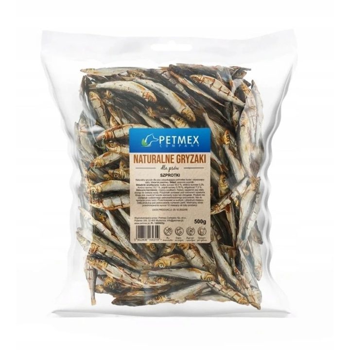 PETMEX Dried sprats - dog treat - 500g