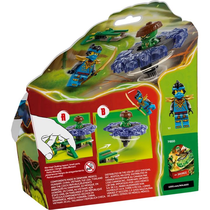 LEGO NINJAGO 71849 Nya contro Spinner Mostro Elementale