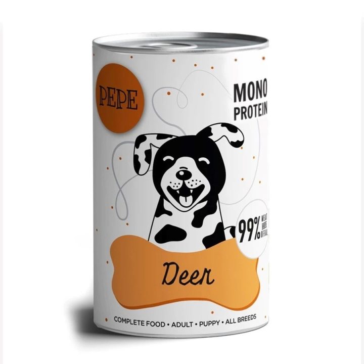 PAKA ZWIERZAKA PEPE Venison mono - wet dog food - 400g