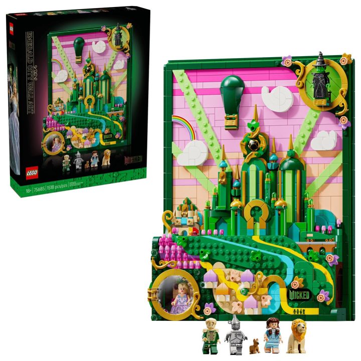 LEGO WICKED 75685 arte da parete Emerald City
