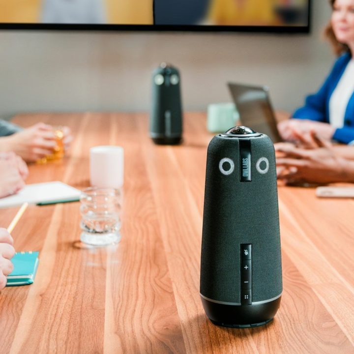 Owl Labs Meeting Owl 4+ 360-Degree 4K Smart Video Conference Camera Microphone and Speaker (Automatic Speaker Focus Smart Zoomin