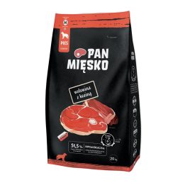 PAN MIĘSKO Beef with goat M - dry dog food - 20kg