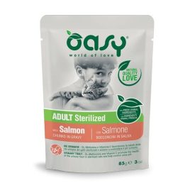OASY Chunks in gravy Sterilized Salmon - wet cat food - 85g