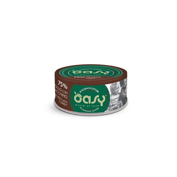 OASY More Love Chicken with turkey - wet cat food - 70g