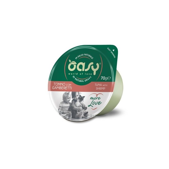 OASY More Love Tuna with shrimp - wet cat food - 70g