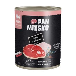 PAN MIĘSKO Puppy Turkey with beef - wet dog food - 800g