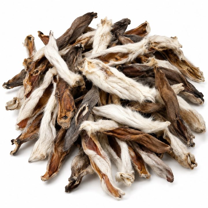 PETITTO Rabbit ear with fur Mono - dog treat - 1kg