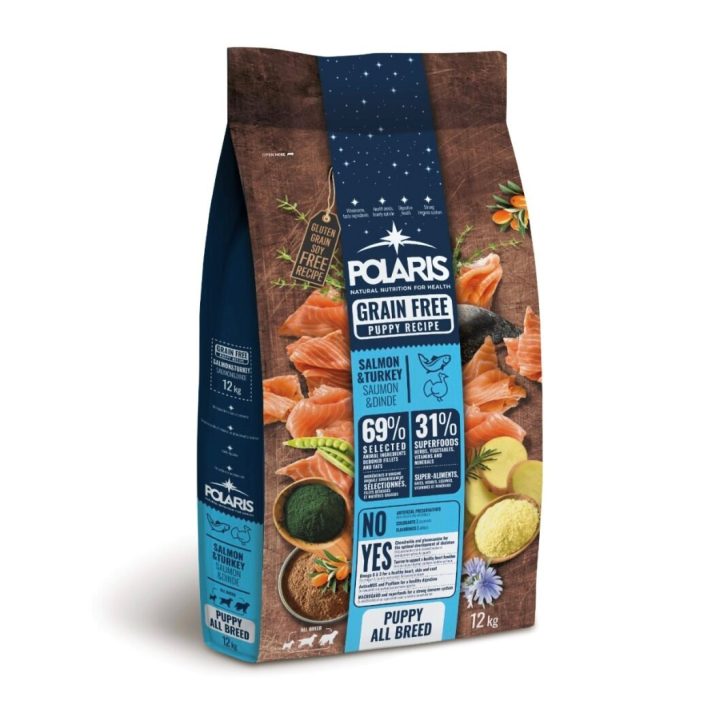 POLARIS Puppy with salmon and turkey - dry dog food - 12kg