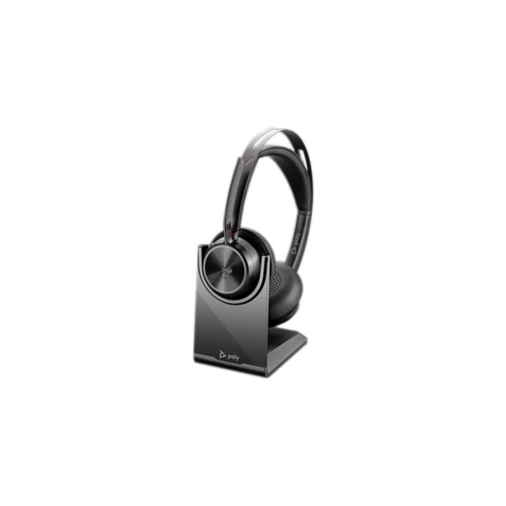 HP Poly Voyager Focus 2-M USB-C-C Headset USB-C/A Adapter Charging Stand