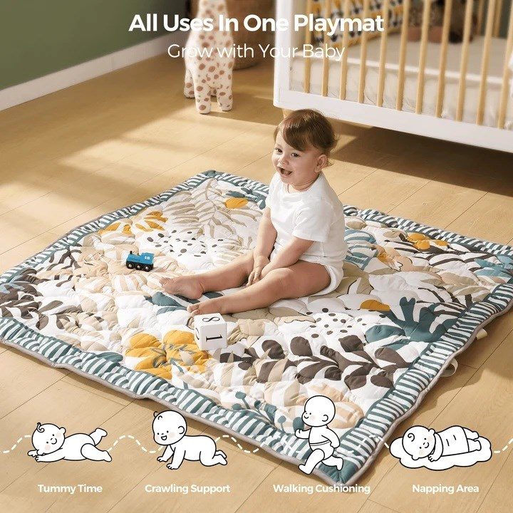 Momcozy Floor Play Mat Green Forest