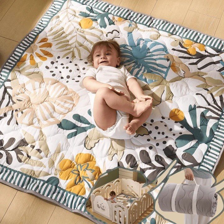 Momcozy Floor Play Mat Green Forest