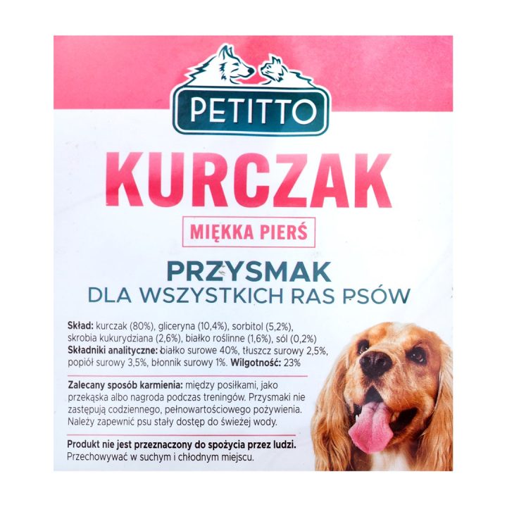 PETITTO Soft chicken breasts - dog treat - 500 g