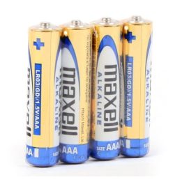 Maxell ALKALINE LR03 LR3 AAA batterie alcaline confezione 4 1.5V blister