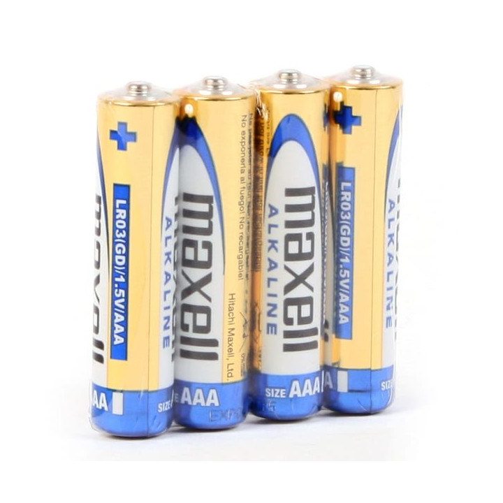 Maxell ALKALINE LR03 LR3 AAA batterie alcaline confezione 4 1.5V blister
