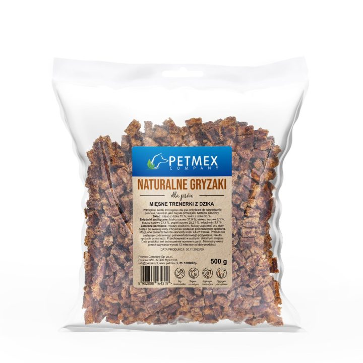 PETMEX Wild boar meat treats - dog treat - 500g