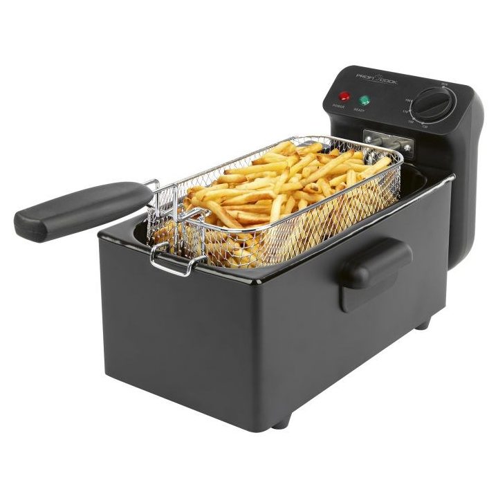 ProfiCook PC-FR 1325 Single 3 L Stand-alone 2000 W Deep fryer Black