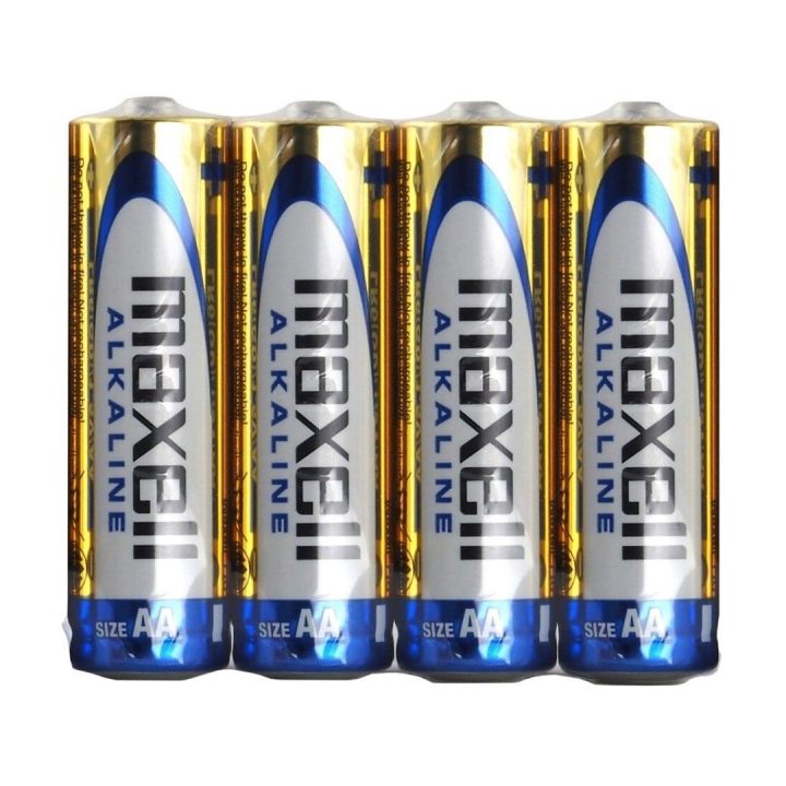 Maxell ALKALINE LR06 LR6 AA batterie alcaline confezione 4 1.5V blister
