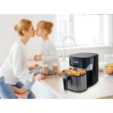 Hot air fryer NOVEEN AF550 6.5 l 1600 W Black Silver