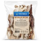 PETMEX rabbit ears with fur - dog treat - 1kg
