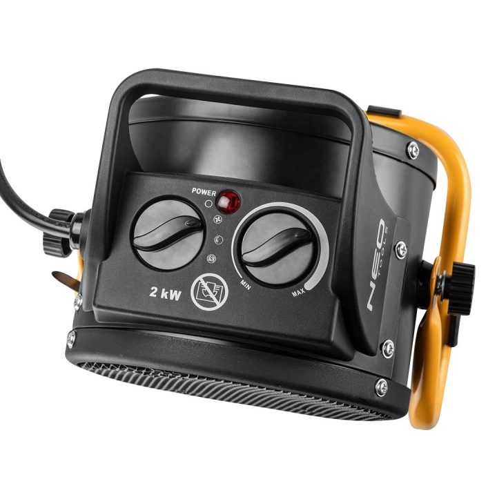 NEO TOOLS 90-062 termoventilatore ceramico PTC 2000 W nero