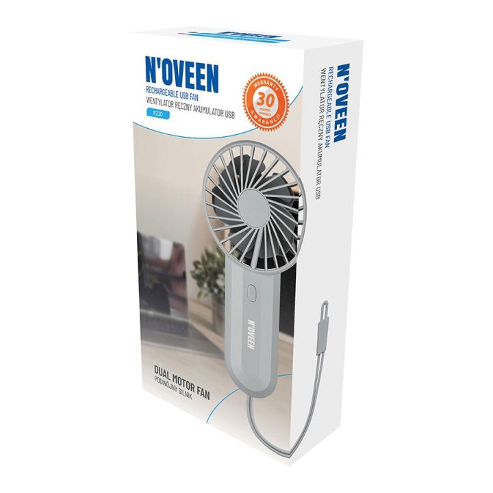 NOVEEN F220 USB rechargeable hand fan