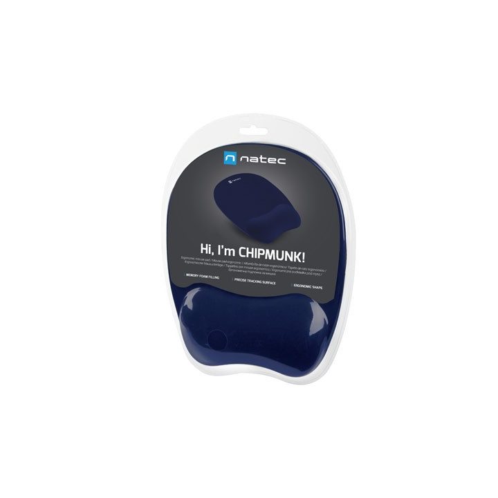 NATEC MOUSE PAD CHIPMUNK NAVY BLUE 230X200MM MEMOR