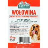 PETITTO Soft beef sticks - dog treat - 500g