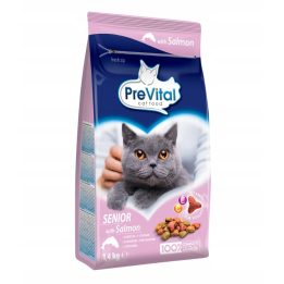 PREVITAL Senior Salmon - dry cat food - 1 4kg
