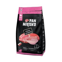 PAN MIĘSKO Vitello con quaglia XS (cucciolo) - cibo secco per cani - 3kg