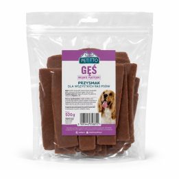 PETITTO Soft goose meat slices - dog treat - 500g