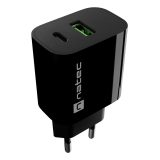 NATEC NUC-2397 mobile device charger Universal Black AC Fast charging Indoor