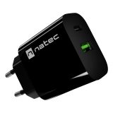 NATEC NUC-2397 mobile device charger Universal Black AC Fast charging Indoor