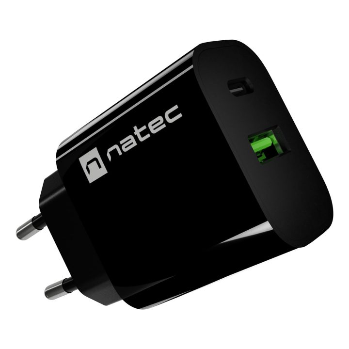 NATEC NUC-2397 mobile device charger Universal Black AC Fast charging Indoor