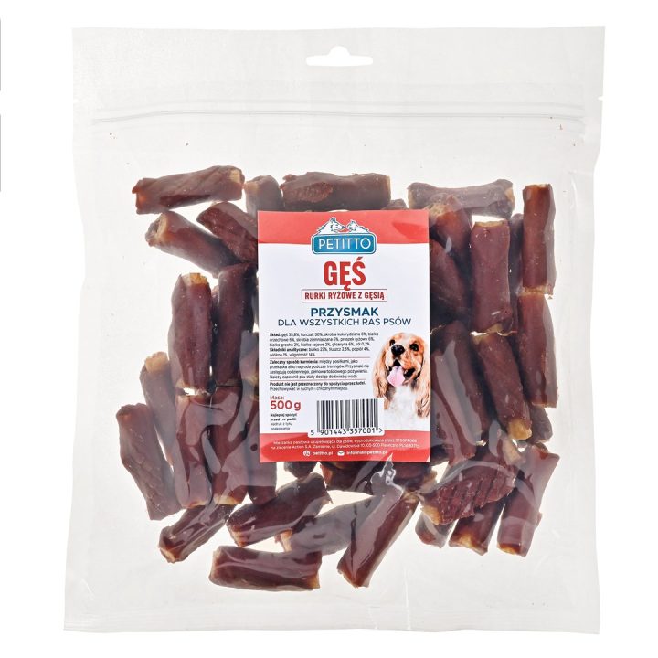 PETITTO Sticks with goose - dog treat - 500g