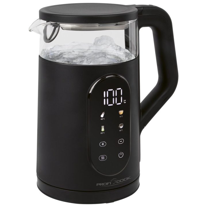 ProfiCook PC-WK 1328 electric kettle 1.7 L 2200 W Black Transparent