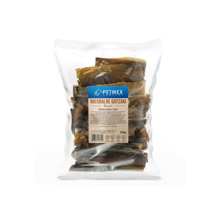 PETMEX Wild boar skin - dog treat - 500g